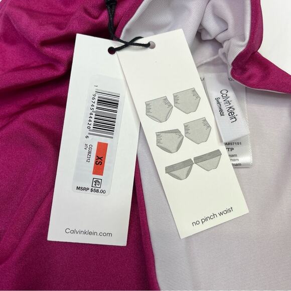 Calvin Klein Convertible Bikini bottom fuchsia shimmer - XS - Picture 9 of 9